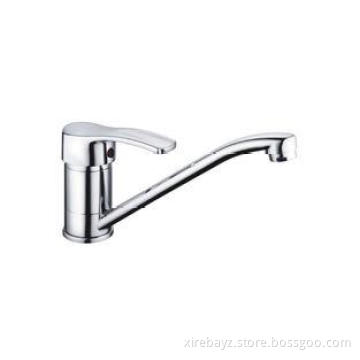 Contemporary Chormed Wavy Handle Kitchen Sink Mixer Taps /